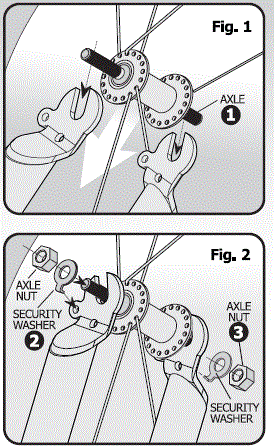 front wheel installation
