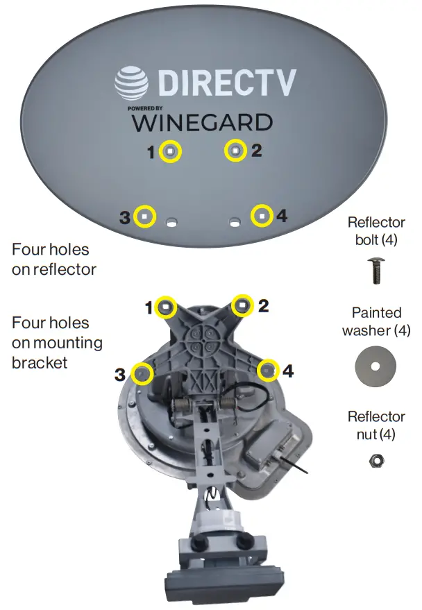 WINEGARD SK2SWM3 Travler Pro Automatic Multi Satellite TV Antenna - FIGURE