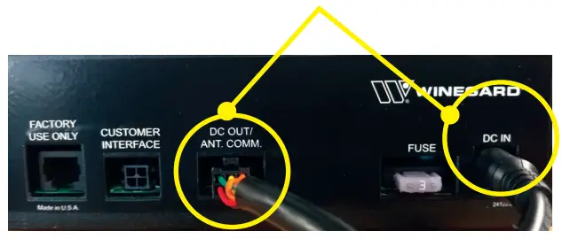 WINEGARD SK2SWM3 Travler Pro Automatic Multi Satellite TV Antenna - power cord