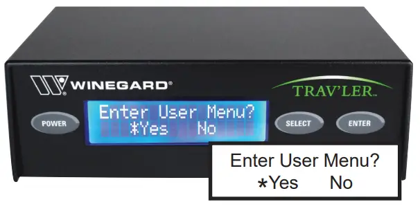 WINEGARD SK2SWM3 Travler Pro Automatic Multi Satellite TV Antenna - press ENTER