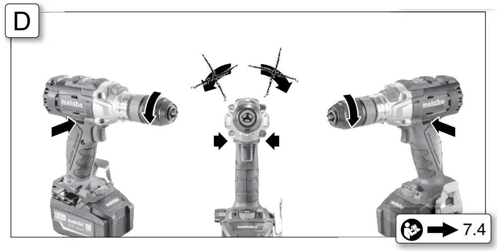 Setting the direction of rotation