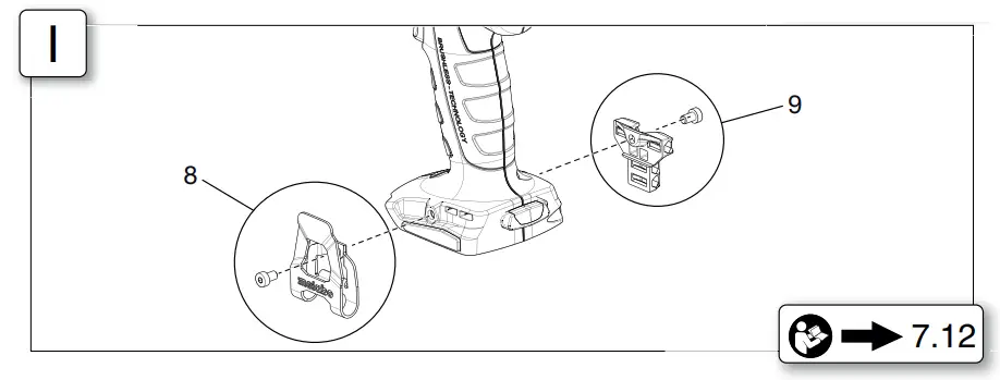 Fitting the belt hook
