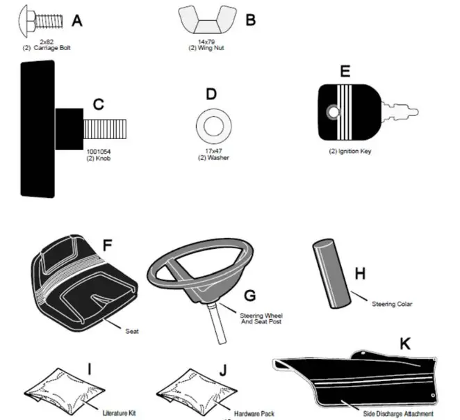 Texas 7600 Lawn Tractor Rider - Illustrations 1