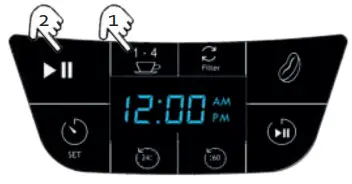 MAKING 1-4 CUPS OF COFFEE