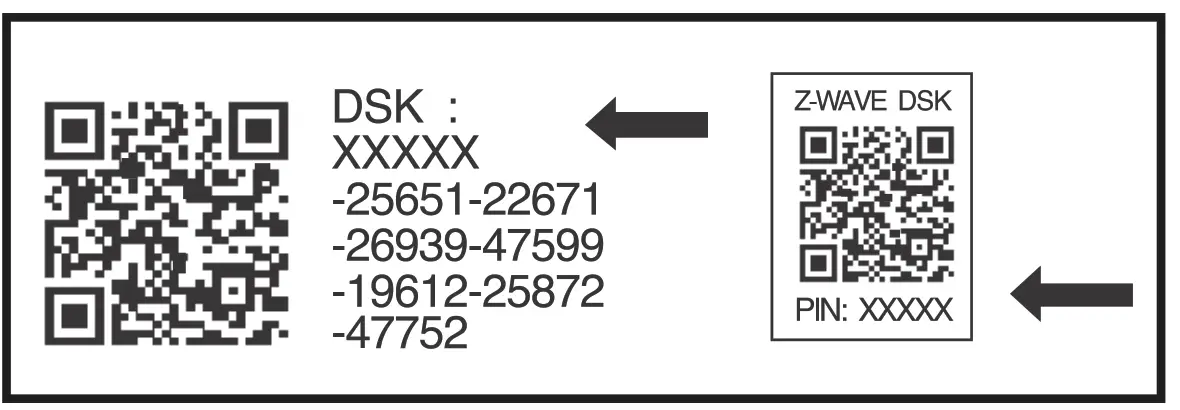Jasco ZW6307 portable smart Motion sensor R code