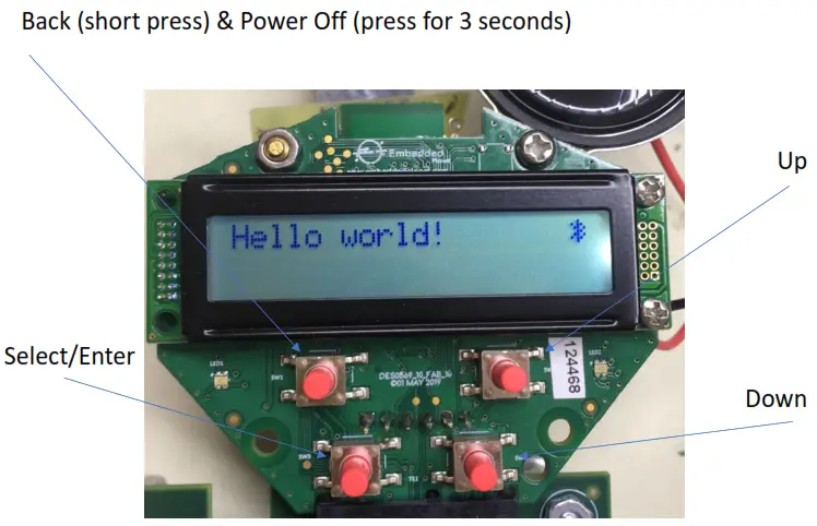 SENTRICON QFGSCOUT RFID Tag Reader - Button Functions