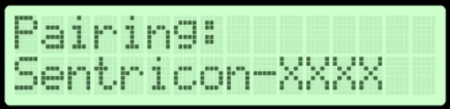 SENTRICON QFGSCOUT RFID Tag Reader -Pairing Screen