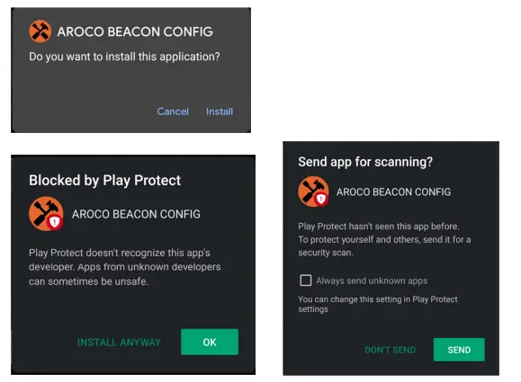 RODSUM WIRELESS Aroco AC-BLE-T110W Wireless Beacon - app