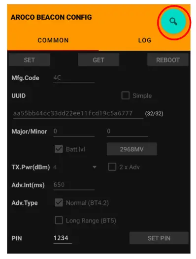 RODSUM WIRELESS Aroco AC-BLE-T110W Wireless Beacon - app20