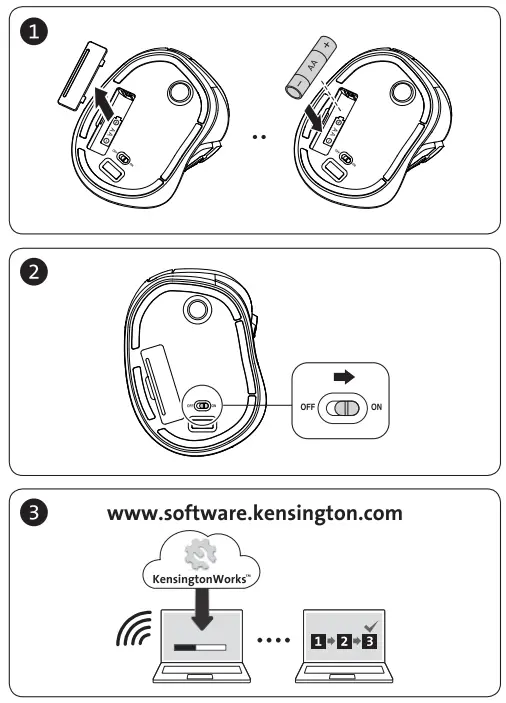 Kensington M01490-M Orbit Fusion Wireless Trackball fig