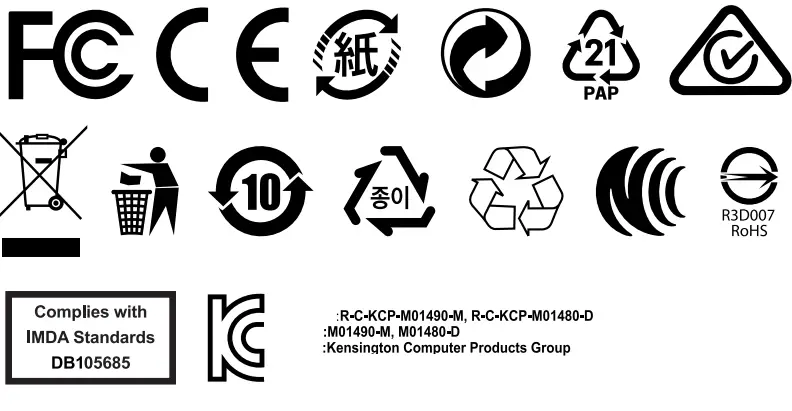 Kensington M01490-M Orbit Fusion Wireless Trackball icon