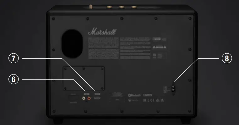 Marshall WOBURN III Home Bluetooth Speaker - DEVICE LAYOUT