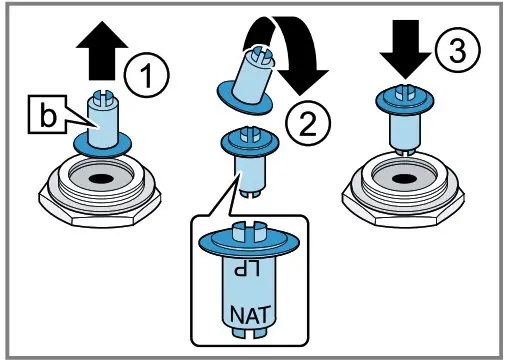 BOSCH NGM5058UC Gas Cooktop - Conversion to LP gas 3