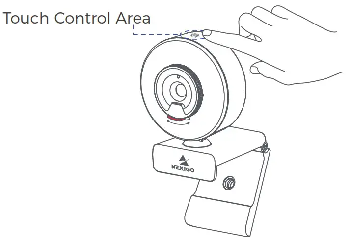 NEXIGO N960E 1080P 60FPS Webcam - ENHANCED RING LIGHT
