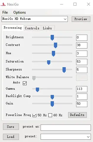 NEXIGO N960E 1080P 60FPS Webcam - NEXIGO WEBCAM SETTINGS SOFTWARE