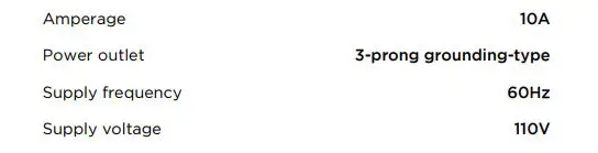 FISHER PAYKEL WB30SDEB1 Warming Drawer - Power requirements