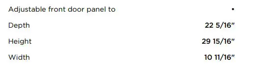 FISHER PAYKEL WB30SDEB1 Warming Drawer - Product dimensions