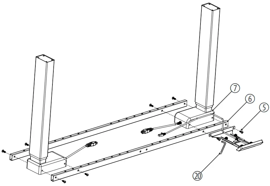 ROADWORX 500711 Multi Electric Stand Electrical Height-Adjustable Stand - fig2