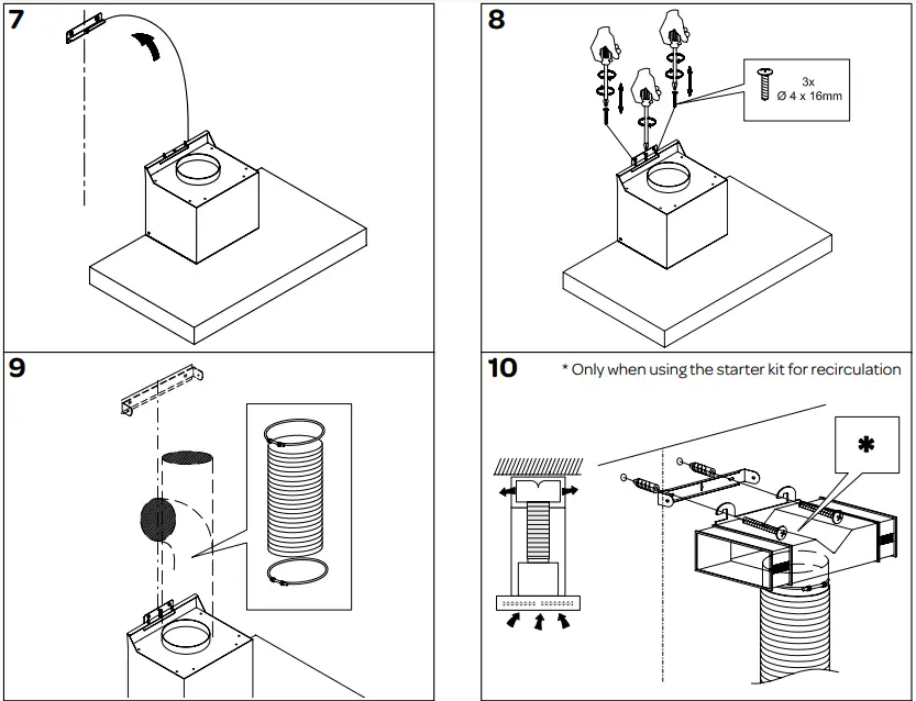 INVENTUM AKB6005ZWA Wall Mount Cooker Hood 12