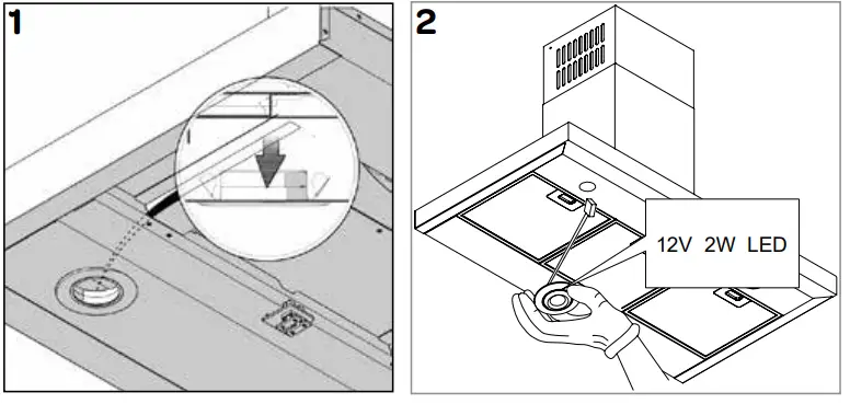 INVENTUM AKB6005ZWA Wall Mount Cooker Hood 9