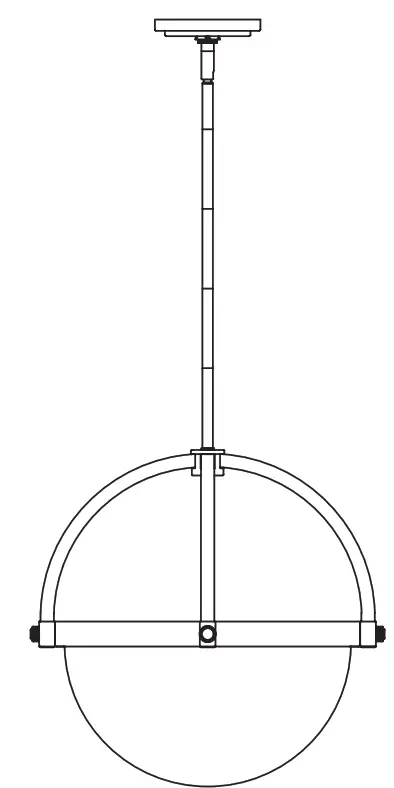 Hunter 19235 3 Light Pendant