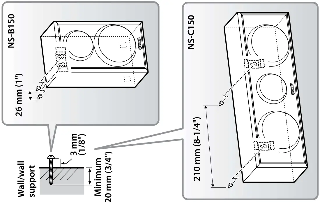 Wall-mounting the speakers