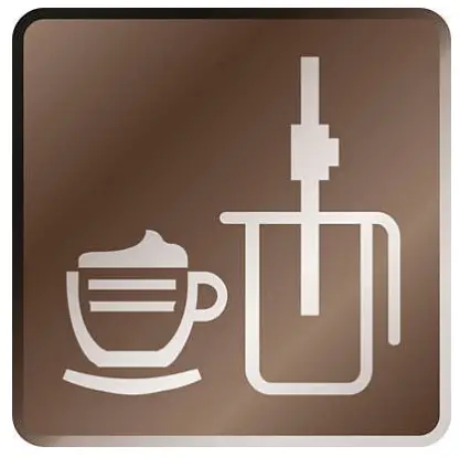 PHILIPS HD8325 Saeco Poemia Manual Espresso Machine - milk frother