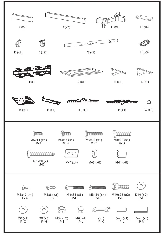 equip-650603-Economy-Multi-Functional-TV-Cart-FIG1