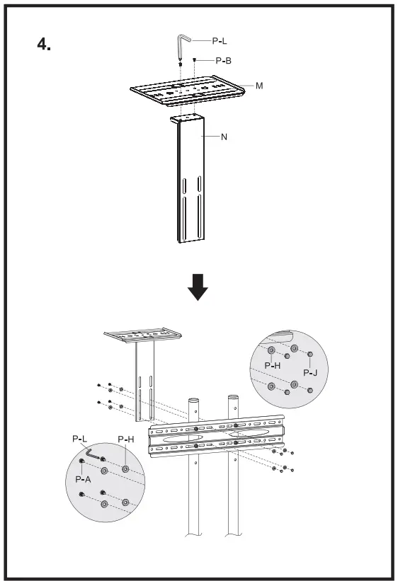 equip-650603-Economy-Multi-Functional-TV-Cart-FIG5