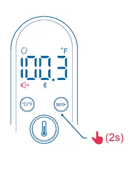 GE Appliances TM4000 Truvitals Smart Non-Touch 2-In-1 Thermometer with Bluetooth 12