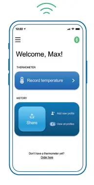 GE Appliances TM4000 Truvitals Smart Non-Touch 2-In-1 Thermometer with Bluetooth 19