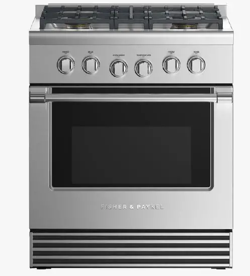 FISHER PAYKEL RDV2-304-L_N 30 Inch 4 Burners Dual Fuel Range product-img