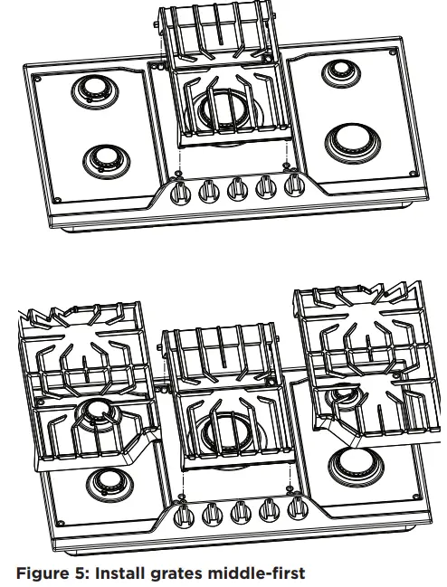 FRIGIDAIRE GCCG3648AS Gallery 36-Inch Stainless Steel Gas-Cooktop-FIG-6