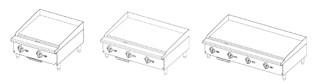 Migali C-G36 36 Inch Gas Countertop Griddle fig (3)