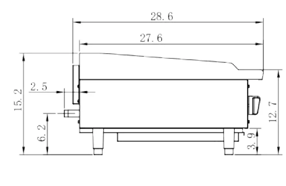 Migali C-G36 36 Inch Gas Countertop Griddle fig (4)