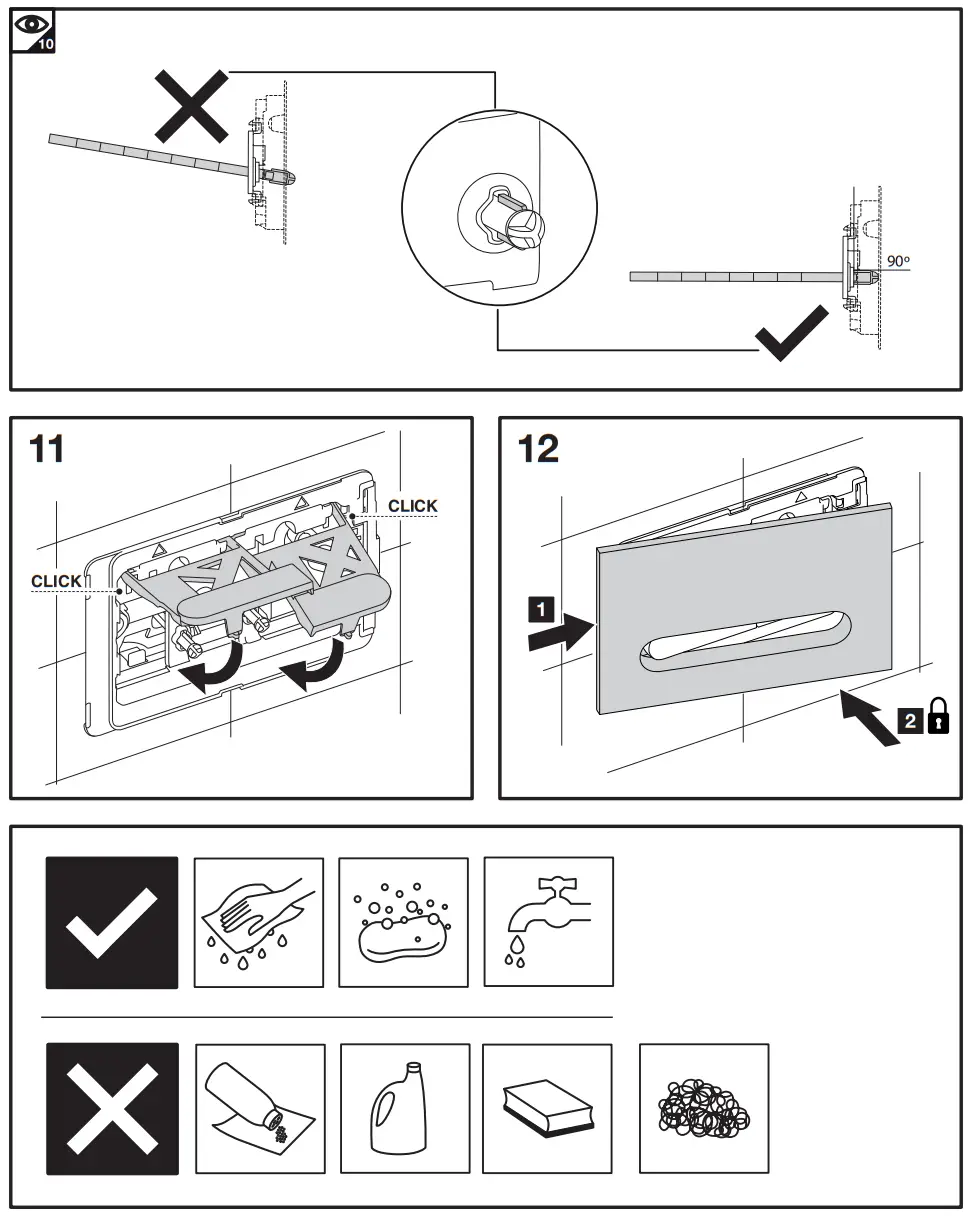 tissino TRC 201 BB Rocco2 Curvo Dual Flush Plate Brushed Brass -fig3