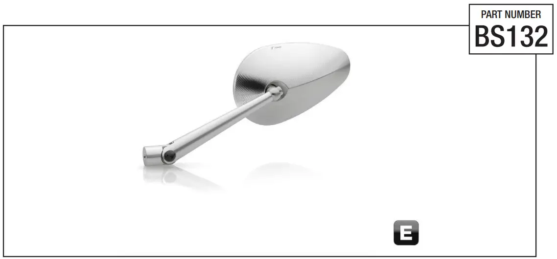 rizoma RS BS132 Radial Rearview Mirror - Figure 1