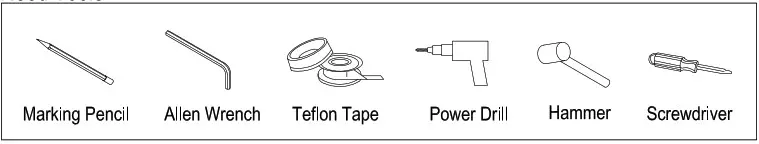 KINGSTON Pot Filler in Polished Brass - need tools