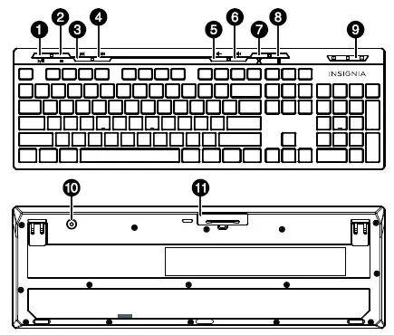 insignia NS-PNC7011 Wireless Keyboard and Mouse Combo 4