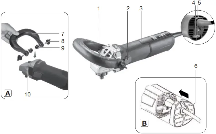 metabo PE 15-25 PE 15-20 RT Angle Polisher A01