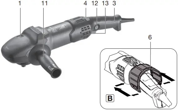 metabo PE 15-25 PE 15-20 RT Angle Polisher A02