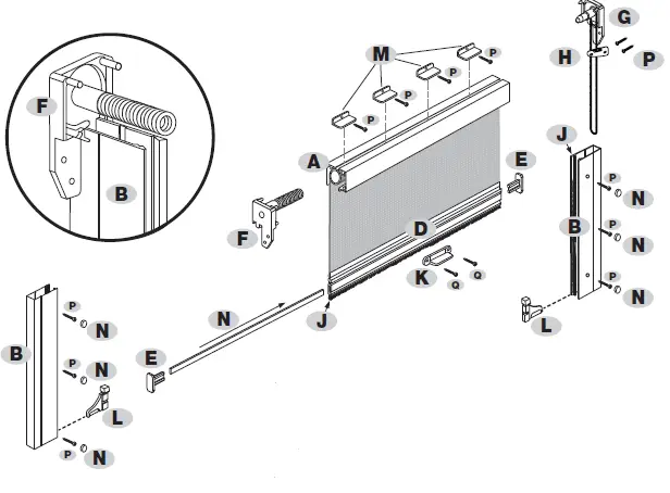 LARSON-GrandVue-800 9-ft x 8-ft-Retractable-Single-Garage-Door-Screen-fig-10