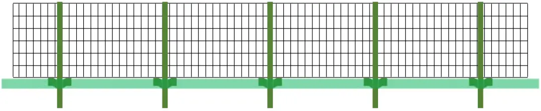 Welded Wire with T-Posts Installation