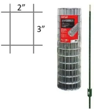 Welded Wire with T-Posts Installation