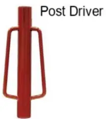 Welded Wire with T-Posts Installation