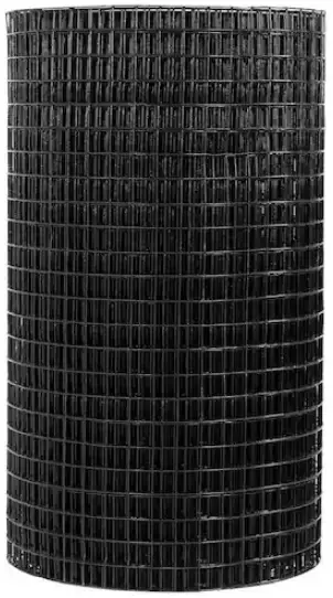 EVERBILT 710248100 16-Gauge Black PVC Coated Welded Wire Fence