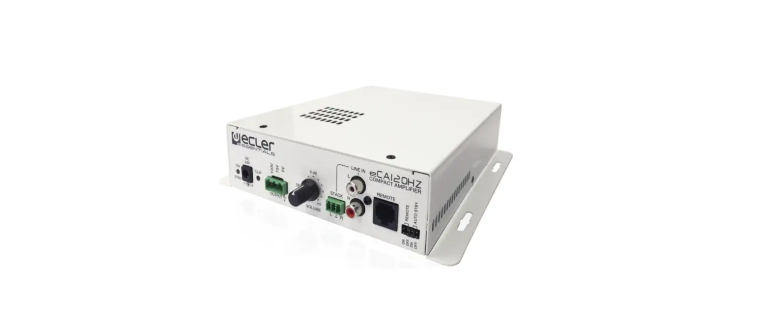 Ecler Eca120hz High Impedance Micro-amplifier User Manual Ecler Eca120hz High Impedance Micro-amplifier User Manual