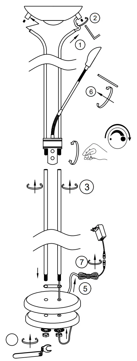 QAZQA 91863 Modern Floor Lamp-