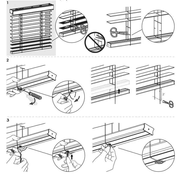 CHICOLOGY PreCut Cordless Room Darkening Faux Wood Blinds - Fig2