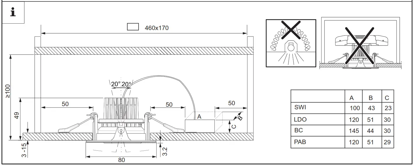 ZUMTOBEL MICROS2 R68 SWI BC LDO PAB LED Ceiling Light - fig 1